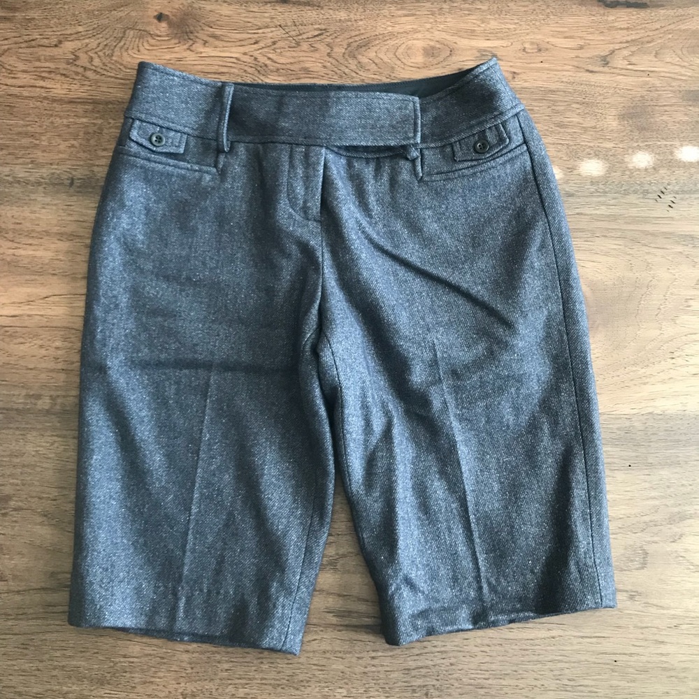 Ann Taylor Loft wool charcoal shorts size 2